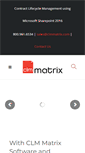 Mobile Screenshot of clmmatrix.com