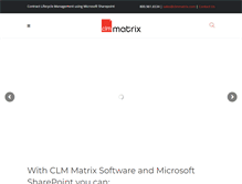 Tablet Screenshot of clmmatrix.com